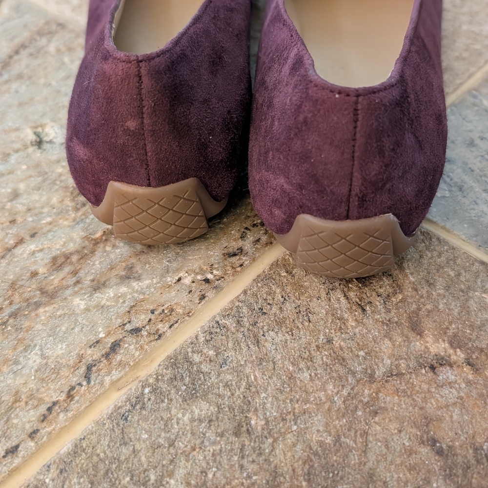 Talbots Rich Purple Suede Loafers - Picture 4 of 10